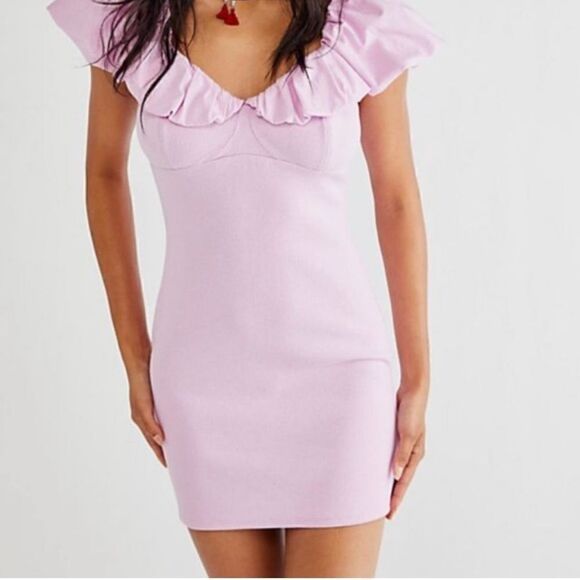 Free People Beach Puffed Sleeve Dress L - Picture 1 of 6